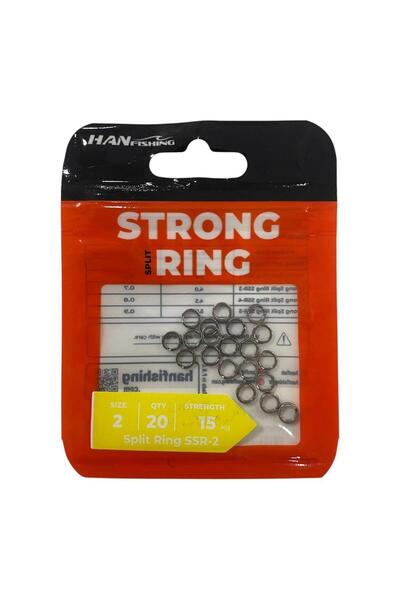 Hanfish Strong Split Ring No:2 Halka 20 Adet