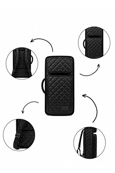 Erga Müzik Profesyonel Gigbag (korumalı) 3'lü Kemençe Kılıfı Siyah Kapitoneli...