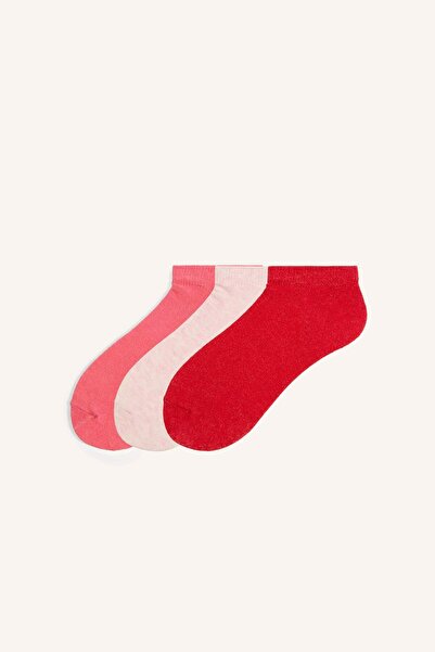 DeFacto 3-Piece Cotton Booties Socks for Girls I2961A8Ns