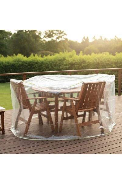 Leva Garden Mobilya Koruma Örtüsü 6 Kişilik Yuvarlak 200*100 cm