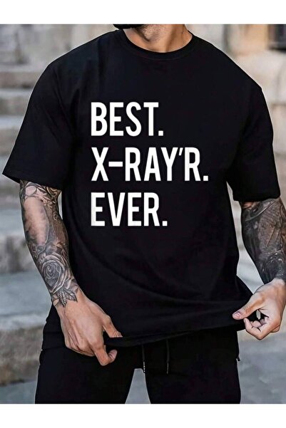 4CR تي شيرت صيفي كلاسيكي للرجال والنساء، 100% قطن، بتصميم مرح لفني الأشعة الس...