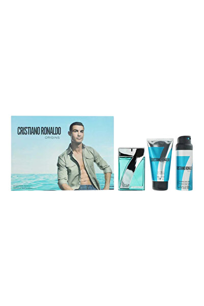 CRISTIANO RONALDO CR7 Origins Set cadou pentru bărbați cu parfum, gel de duș ...
