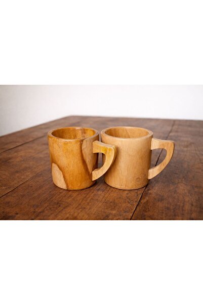 Kanyaka Teak Wood Tea Mug- set of 2