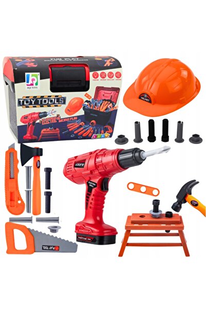 LeanToys Trusă DIY cu unelte și bormașină fără fir 55El