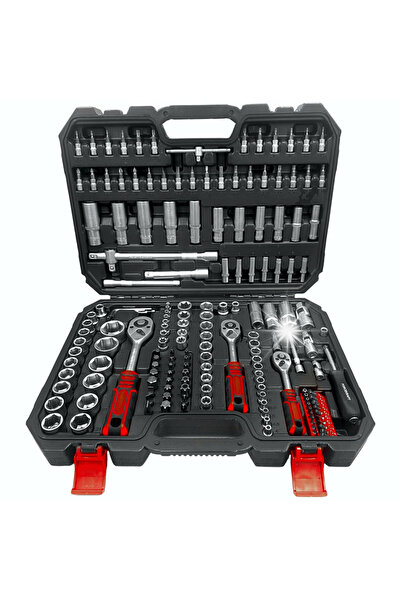 FORCEKRAFT Set de chei tubulare, biți Torx, hexagonale, Crv 172El