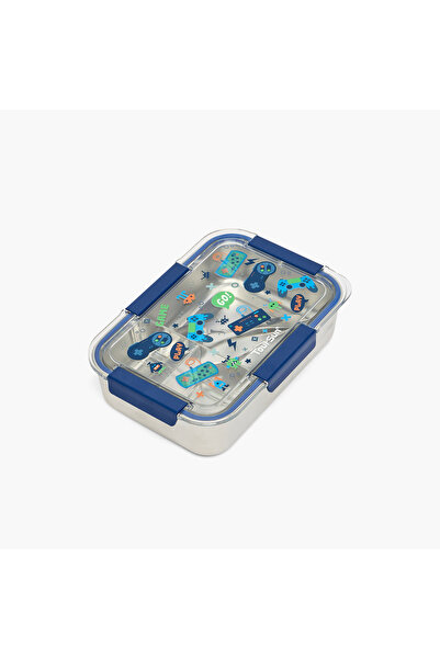 Toursun Gamer Print Lunch Box for Kids with 3 Compartments