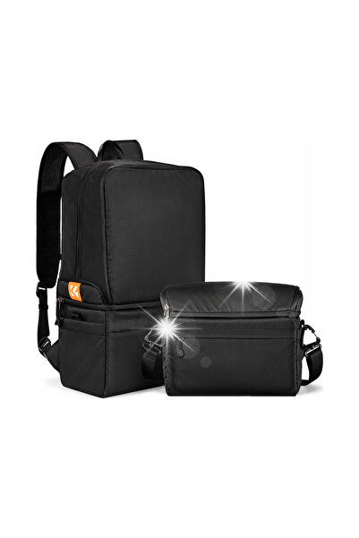 K&F CONCEPT Rucsac și Geantă Foto Alpha 2 în 1, 22L, pentru Cameră și Obiective