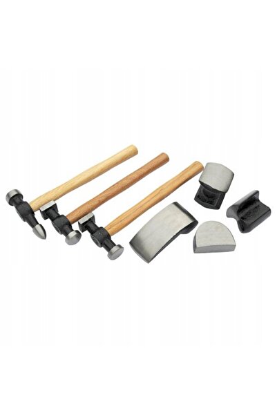 neilsen Set de 7 unelte pentru prelucrarea metalelor: ciocan, daltă