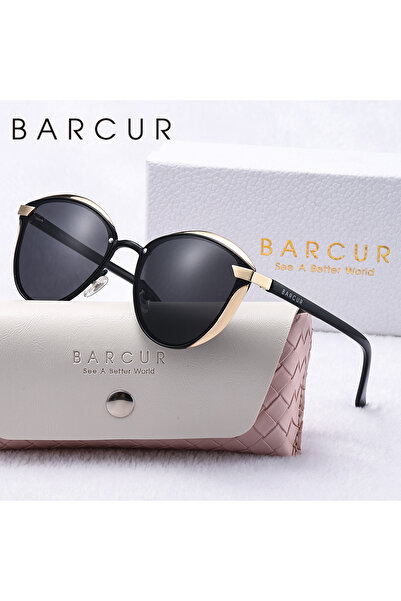 Choice4 GoldenBlackGray BARCUR Exquisite Vacation Style Sunglasses, Cat Eye F...