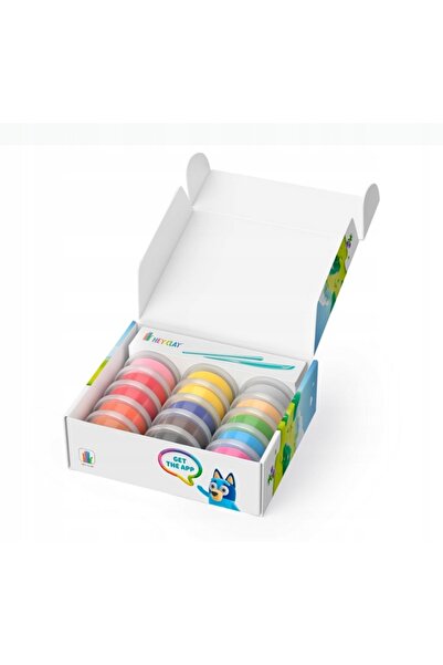 TM TOYS Set de artă Hey Clay Set Bluey + Accesorii Plastilină de modelat 15 r...