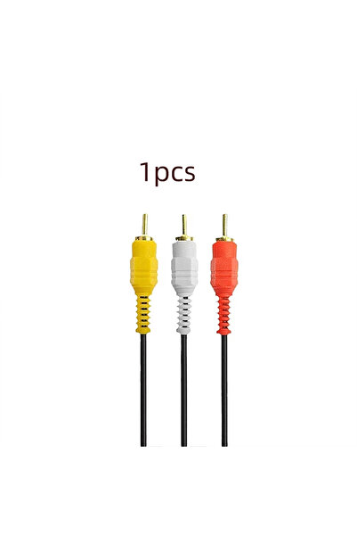 Choice كابل AV ذهبي مطلي بطول 1.5 متر، 3RCA إلى 3RCA ذكر إلى ذكر، بقلب نحاسي ...