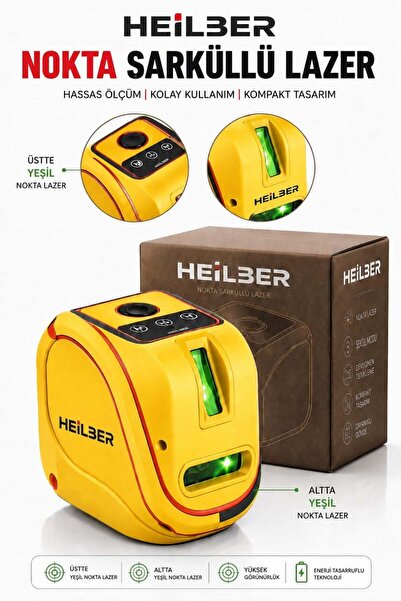BÖHRER HEİLBER Yeşil Nokta Şaküllü Lazer Hizalama Cihazı Profesyonel Lazer Te...