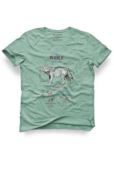 Tarrzzcom تي شيرت بتصميم عادي للجنسين - تي شيرت بتصميم Anatomy Wolf