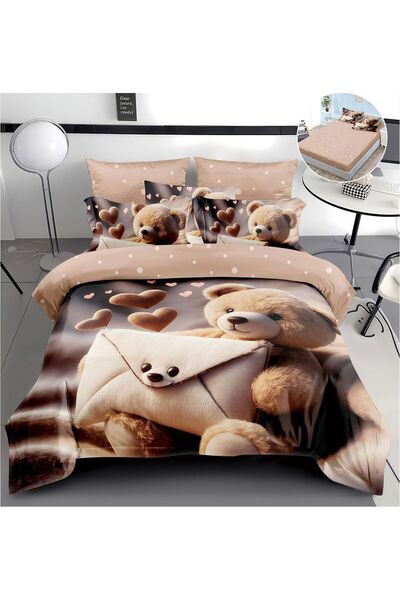 Pucioasa Fabrica Premium fine Cotton Duvet Cover Set - 5D RANGE - with Stretc...