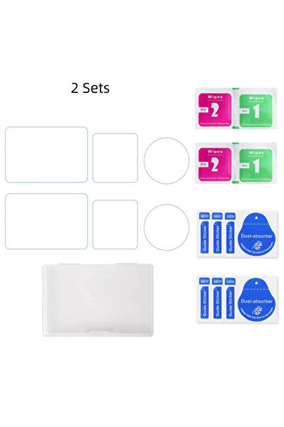 Choice 2 Sets Tempered Glass Screen Protector for DJI Action 6 - 9H Anti-Scra...