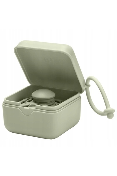 NO BRAND Bibs Liberty Cutie pentru suzetă cu pandantiv din silicon verde salvie