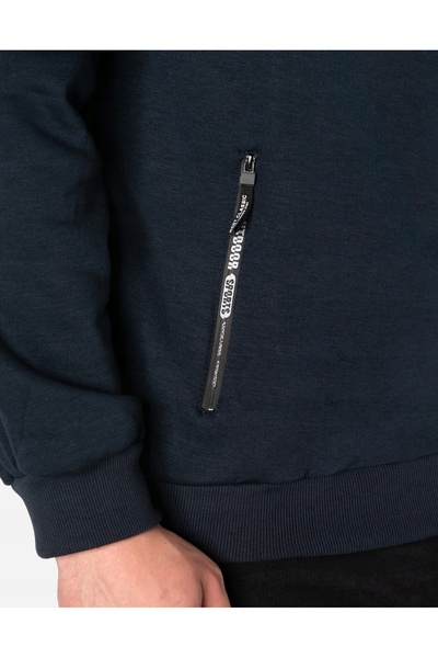 NO BRAND Hanorac sport bărbătesc din bumbac cu fermoar 0405-3 L