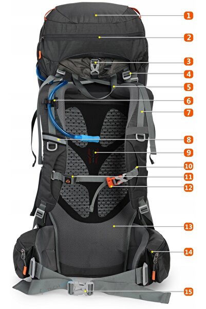 NO BRAND Rucsac turistic spațios Bergson Matterhorn 70-80l