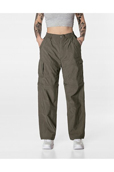 NO BRAND Pantaloni subțiri de damă, tip cargo, cu picior detașabil, Qd18-1 XL