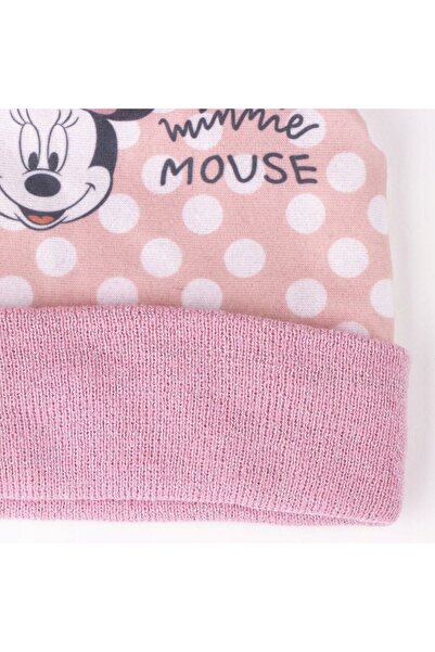NO BRAND Căciulă și mănuși Minnie Mouse Roz deschis 2