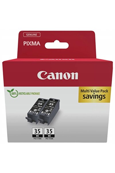 NO BRAND Pachet de 2 cartușe de cerneală noi Pgi-35Bk Pgi35Bk 1509B029 Canon ...