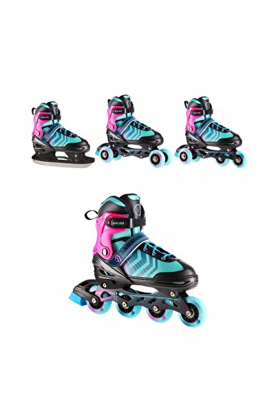 NO BRAND Nils Skates Role 2 în 1 Patine de hochei Reglabile pentru tineri 29-...