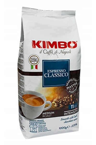 NO BRAND Boabe de cafea Kimbo espresso amestec Classico de Arabica și Robusta...