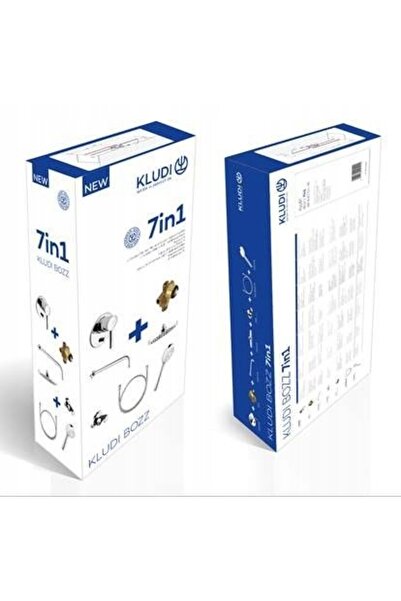 NO BRAND Kludi Bozz Set complet încastrat cu pară de duș 200 386300576 Crom