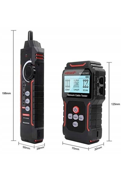 NOYAFA Tester de cabluri POE și Localizator de cabluri de rețea NF-8209S