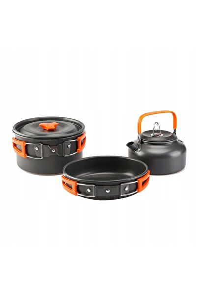 NO BRAND Set de vase și ustensile pentru camping sub cort