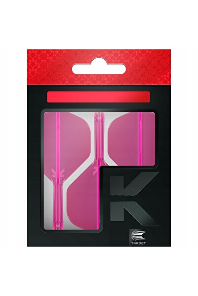 NO BRAND Sistem Target K-Flex Feathers + Shafts Dart Neon Pink Short Nr.2