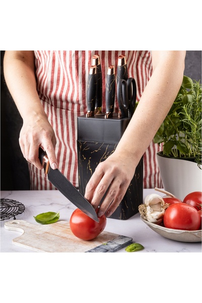 NO BRAND Set de cuțite de bucătărie în bloc 6 Ele Klausberg Kb-7770