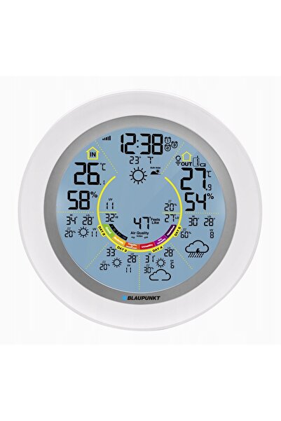 Blaupunkt Ws-60Wh Aplicație Wifi Tuya Stație meteo inteligentă cu alarmă Pm2....