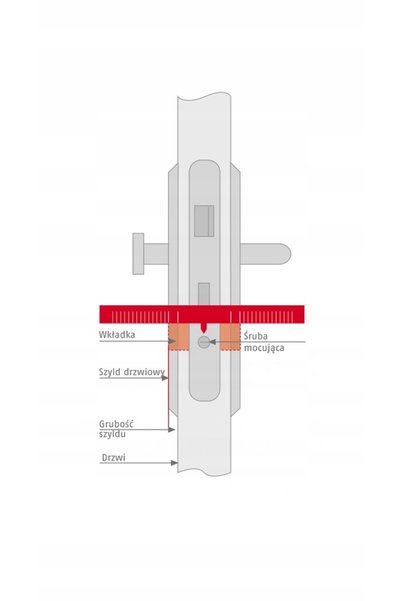 NO BRAND Broască de ușă cu buton Abus Kd10 30g/40 Nichel