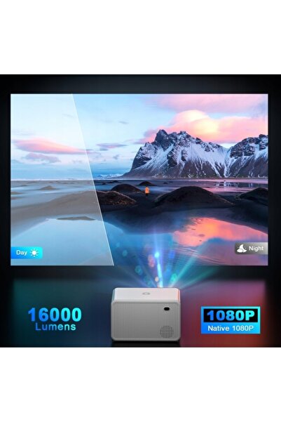 NO BRAND Poybpcy Full HD 1080P 5G WiFi Proiector cu Zoom 200 " + Telecomandă