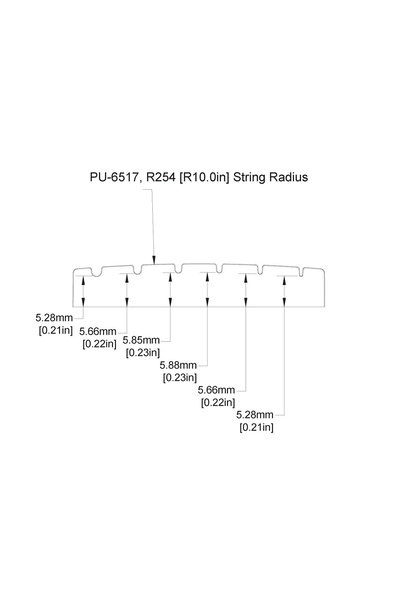 NO BRAND Graph Tech Pu 6517 00 Un-Lock Șa pentru truss rod #   2