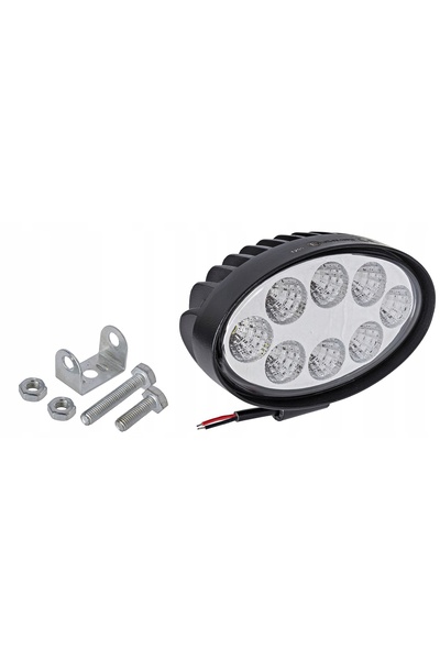 NO BRAND 2X Proiector de lucru LED cu reflector 24W 1900Lm Oval 12V 24V Tract...