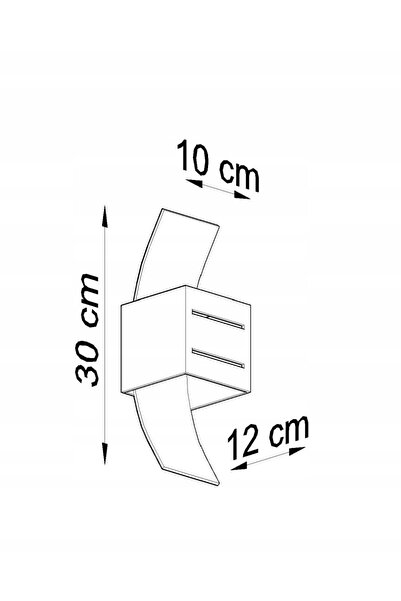 NO BRAND Aplică de perete Sollux Lighting Albă G9 40 W