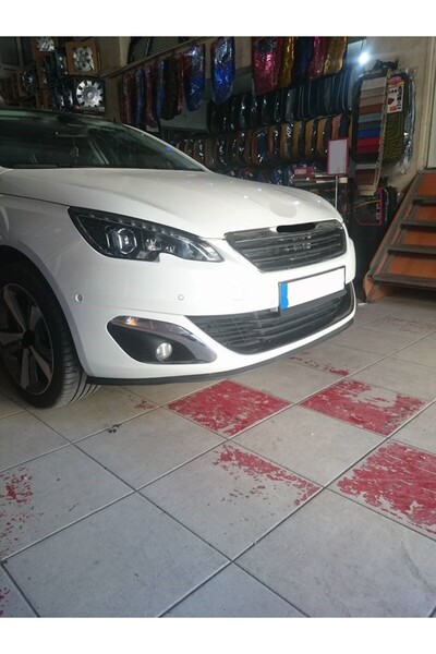 OTO H.İ.T. PEUGEOT 308 UYUMLU ÖN LİP TAMPON EKİ BODY KİT YUMUŞAK MAT SİYAH KI...