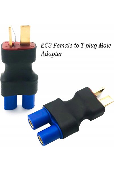 NO BRAND Pachet de 4 adaptoare T-Deans tată la Ec3 mamă pentru baterii Lipo RC