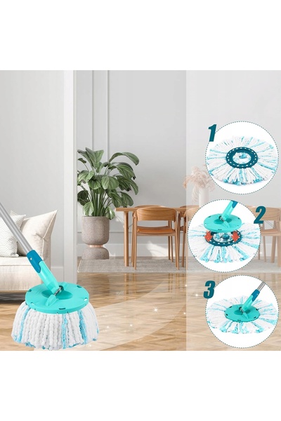 NO BRAND Lavete de schimb pentru mopul Leifheit Clean Twist, 4 bucăți |   fib...