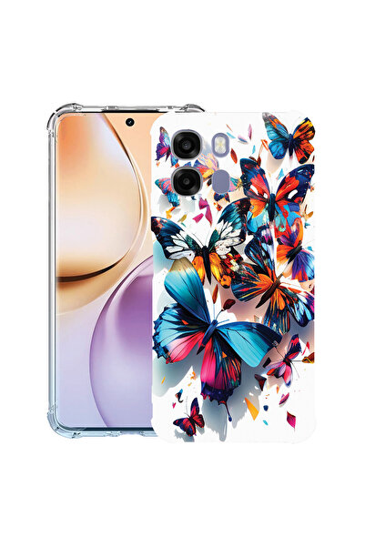 bestcase ® Husa Anti Shock Case For OPPO A6 / A6X / A6S, Colorful Butterflies...