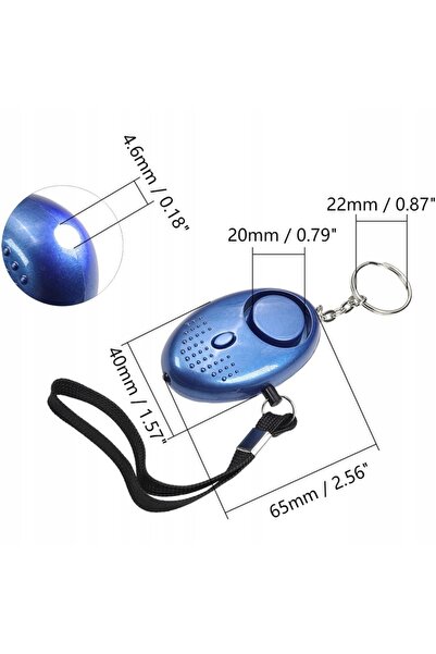 NO BRAND 3x Breloc cu alarmă personală, până la 140dB, extra puternic, pentru...