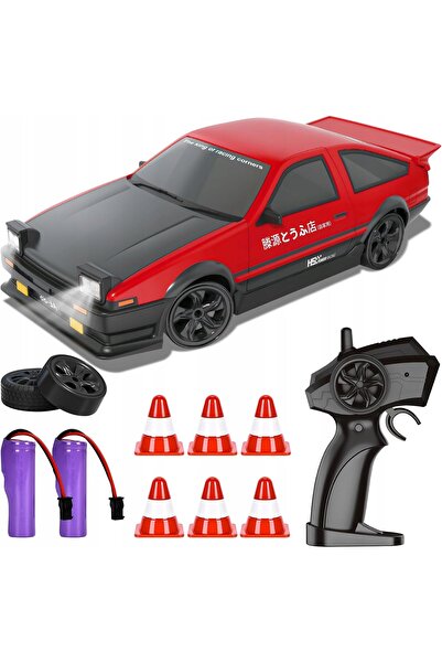 NO BRAND Mașină cu telecomandă de drift 1:24 2,4 Ghz LED roșu