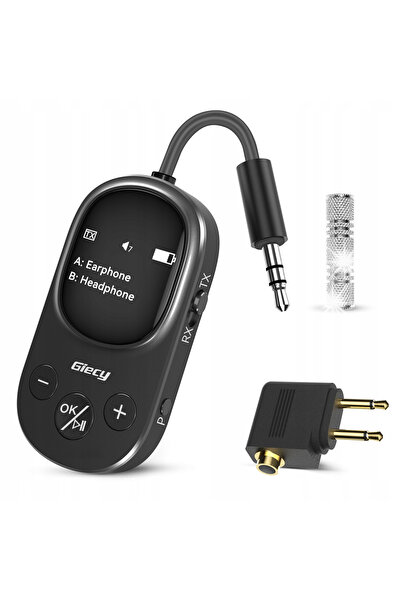 NO BRAND Giecy Adaptor Transmițător Receptor Bluetooth 5.3 pentru Avion, Mufă...