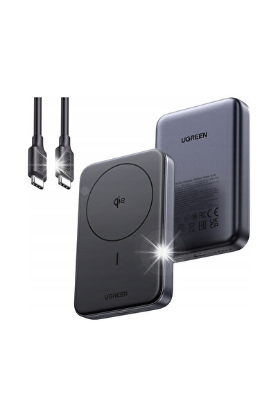 Ugreen Baterie externă magnetică de 10000mAh Magsafe 30W cu cablu USB-C inclus