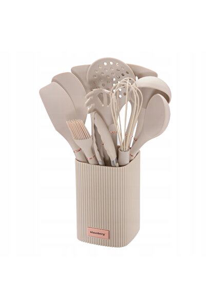 NO BRAND Set de ustensile de bucătărie bej 12 piese Klausberg Kb-9012 Suport ...