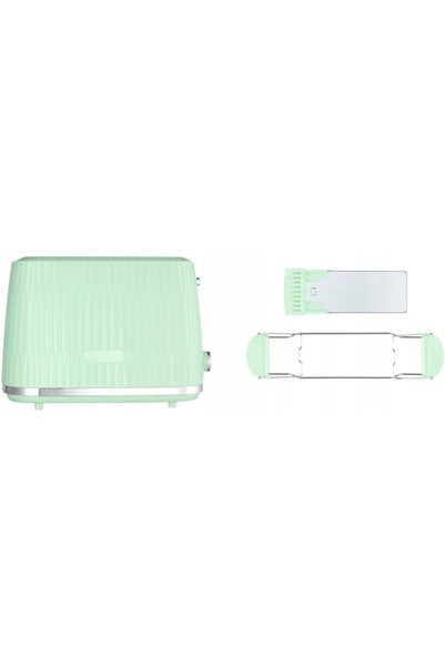 NO BRAND Prăjitor de pâine cu 2 tăvi, 800W, 6 nivele, cu ridicare automată