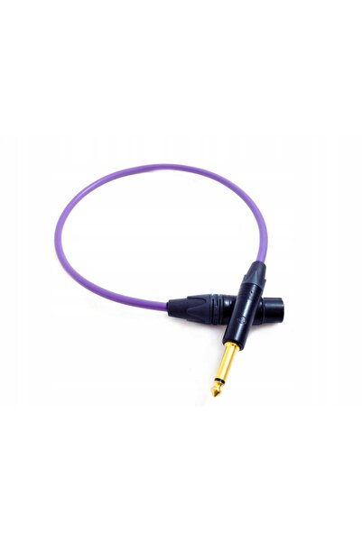 NO BRAND Cablu XLR Mufă - Jack 6,3mm Mufă Mono Melodica Mdjx15 Purple Rain 1,5m