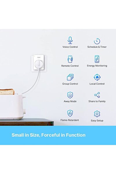 NO BRAND Priză Wi-Fi cu măsurare a energiei și control prin aplicație și temp...